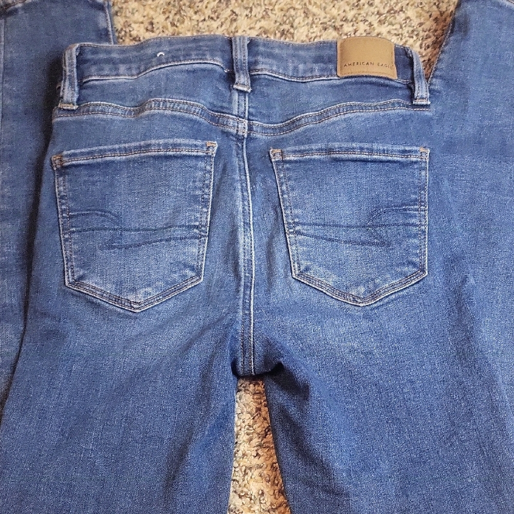 American Eagle Outfitters Classic Blue Jeggings - Picture 6 of 12